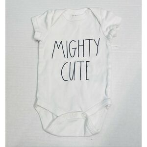 Rae Dunn  Mighty Cute Bodysuit   Size 0-3 Months